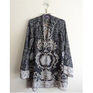 Hale Bob silk embellished tunic